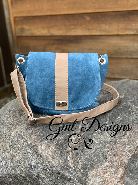 Suede Saddle Bag