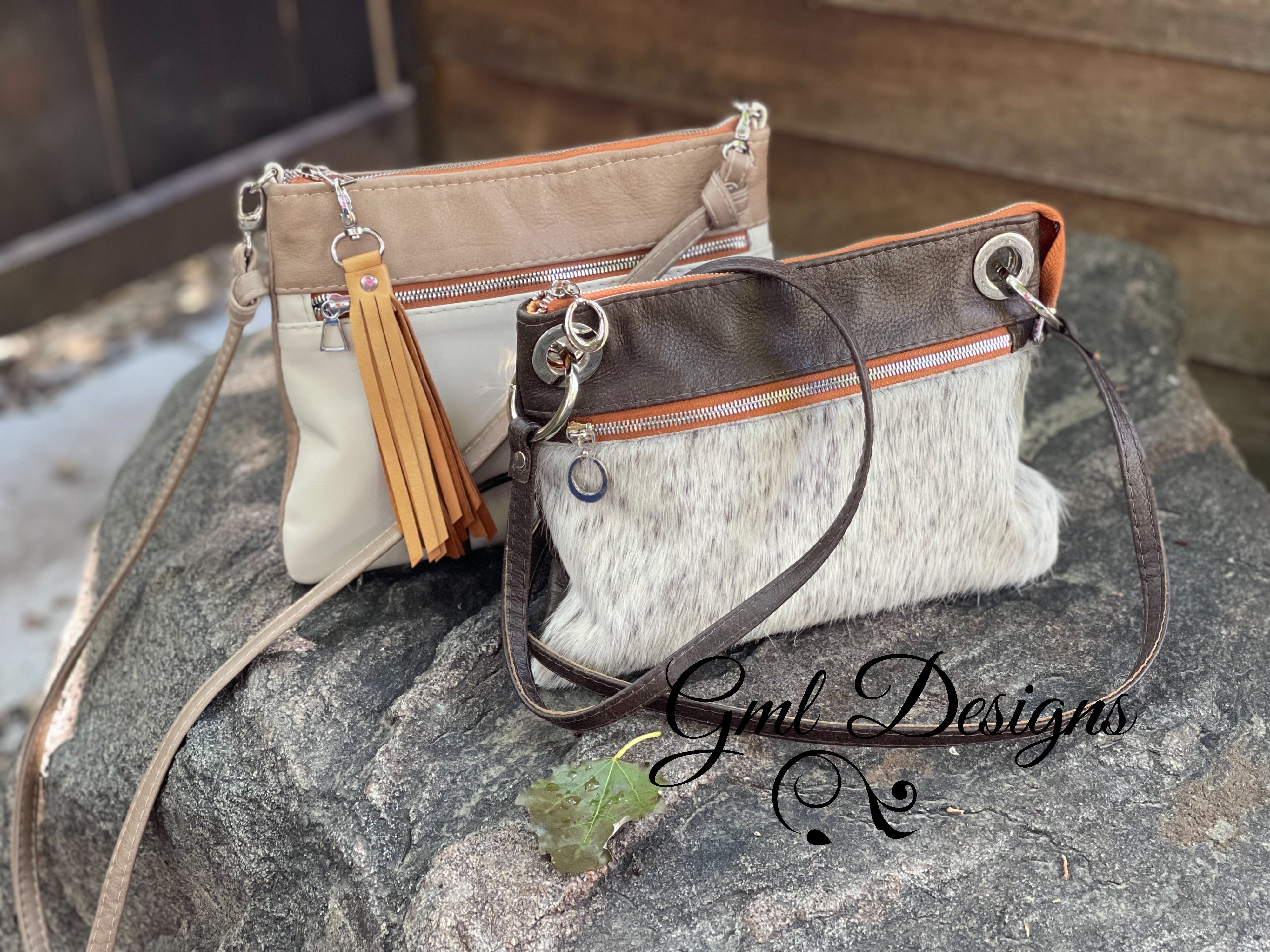 Hair On Hide Casey Pouchette Crossbody by GML Designs buy