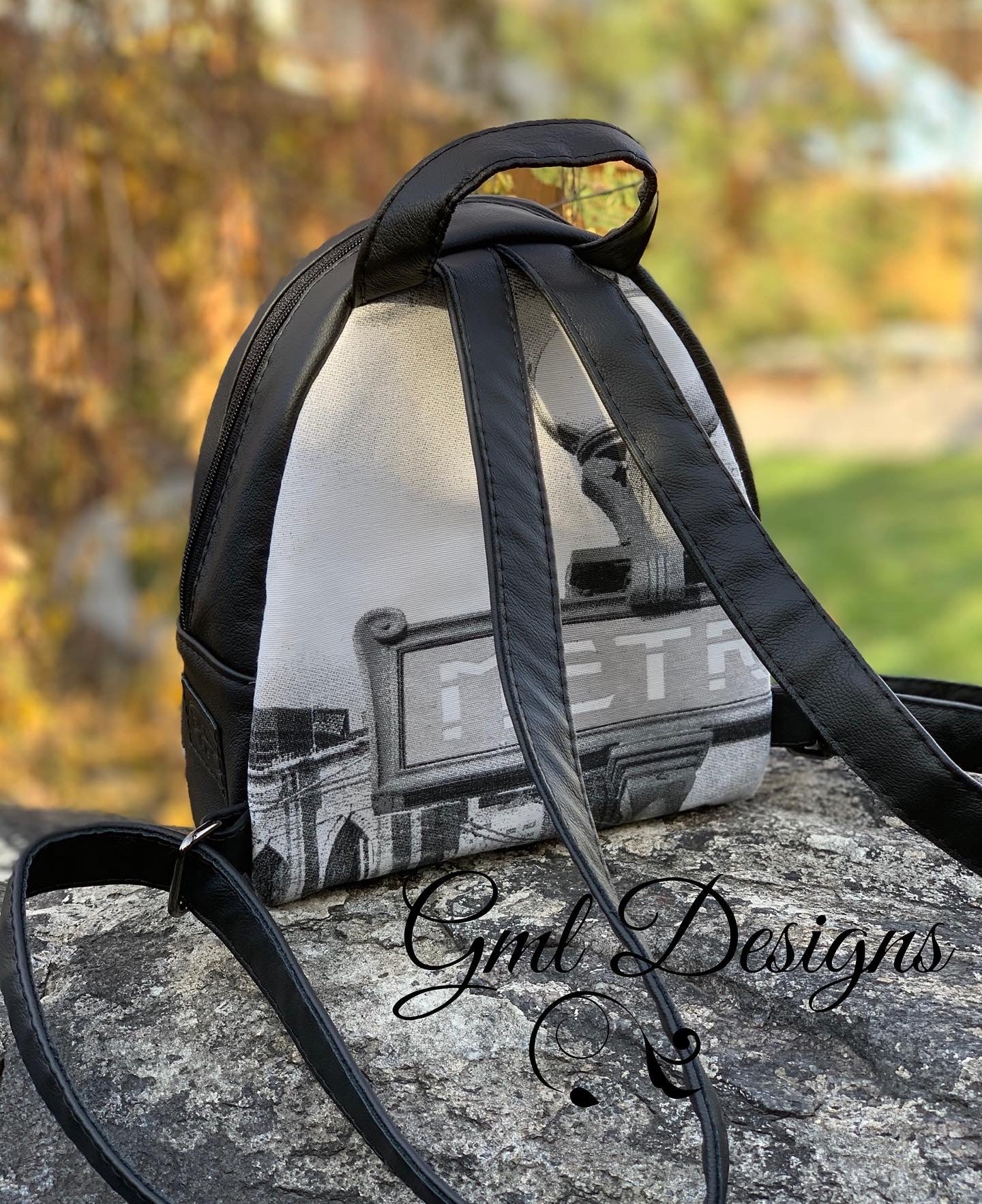 Leather & Canvas Mini Billy Backpack