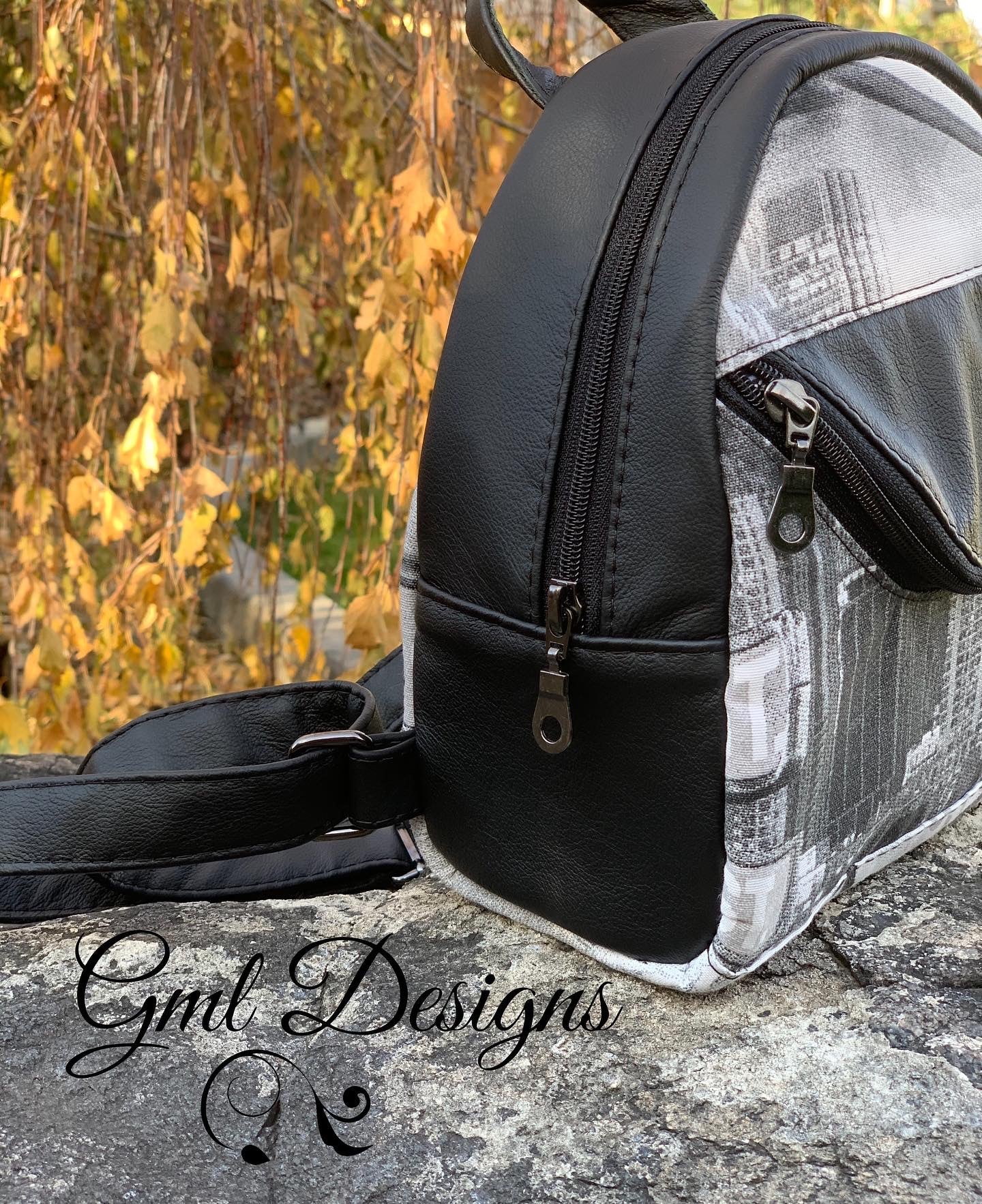 Leather & Canvas Mini Billy Backpack