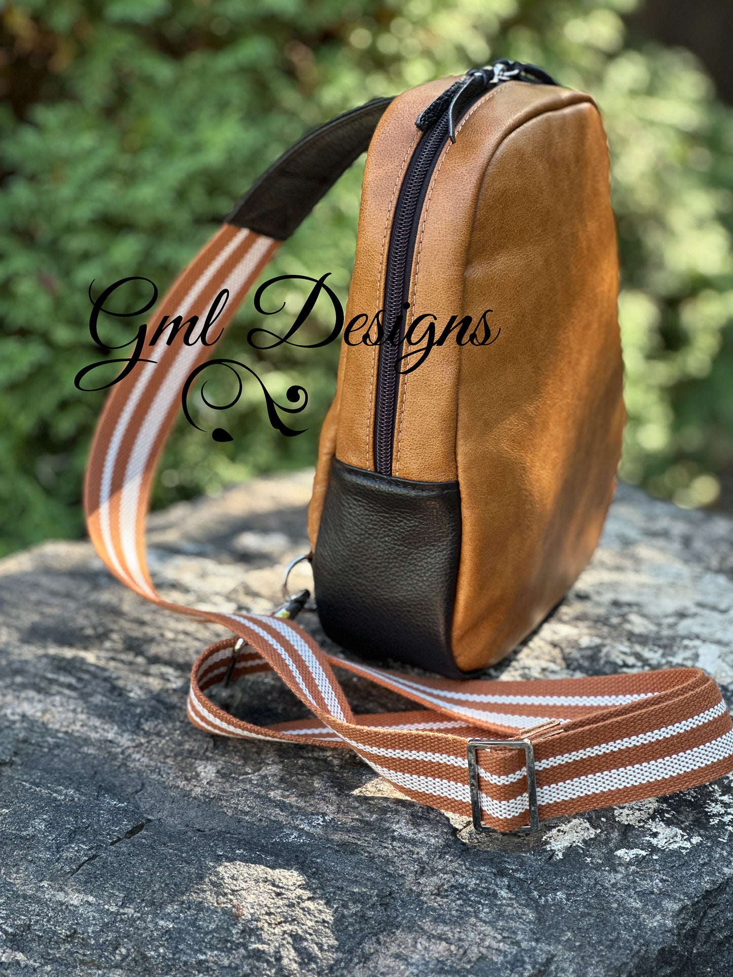 Simplistic Two Tone Leather Sling